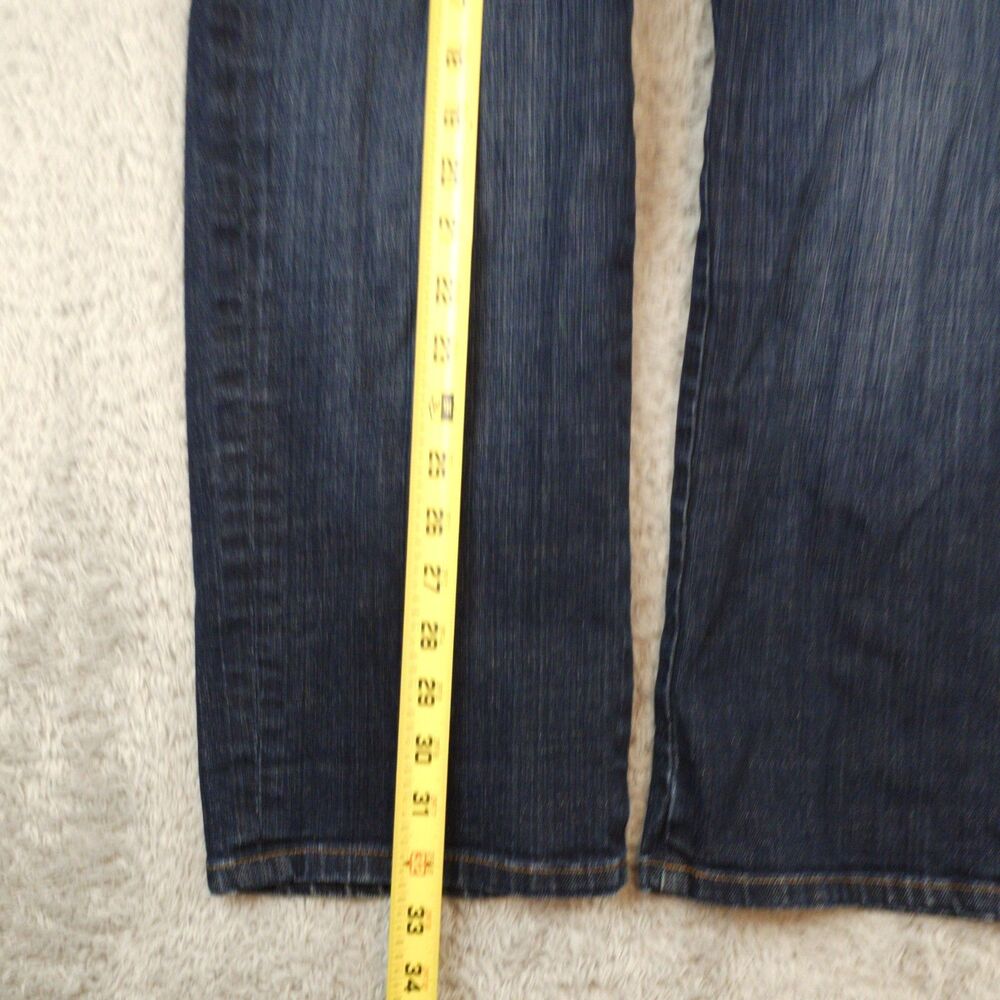 Eileen Fisher Women’s Dark Wash Jeans Size 2 Wide Leg Organic Cotton Minimalist - Picture 4 of 6